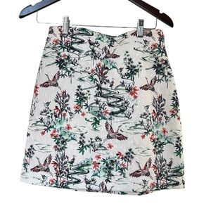 NWOT H&M Japanese Tea Garden Jacquard Mini Skirt